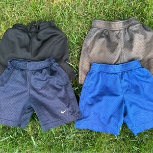 Nike Kids Athletic Shorts Set - Black, Gray, Blue